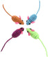 Totority Catnip Mice Cat Toy, Rubber Band Mouse with Elastic Rope for Cats, Realistic Teaser Playing Prop
