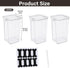 Lolytama 3Pack Pet Food Storage Containers, Airtight Dog Food Storage Container with Locking Clips, Dog Treat Container
