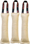 Redline K9 Bundle of 3 Jute Tug Toys - 3" x 8" with 1 Handle