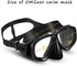OMGear Swim Mask Dive Goggles - Snorkeling Gear with Nose Cover for Junior Adult Scuba Diving