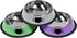 3Pcs Cat Bowls, Non-Slip Stainless Steel, 7 Oz Suitable for Indoor Pets, Removable Rubber Base