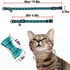 Cat Collar Breakaway with Bell and Bow Tie, Adjustable Plaid Design for Kittens, 6.8-10.8in, Cyan-Blue