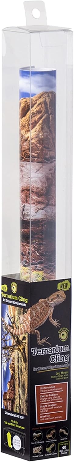 Galapagos (05422) Multi-Colored Desert Terrarium Cling for 40 Gallon