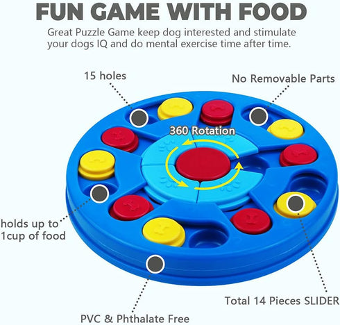 Yoboeew 1-3) Dog Puzzle Toys Interactive Toy for Puppy IQ Stimulation &Treat Training Games Treat Dispenser for Smart