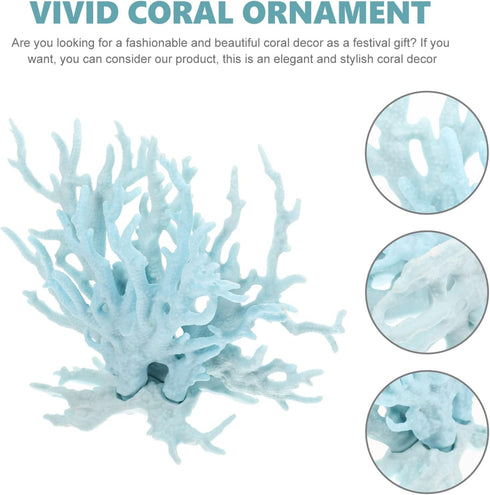 Aquarium Landscaping Coral, Desktop Coral Sculpture, Simulated Coral Ornament for Fish Tank Decor