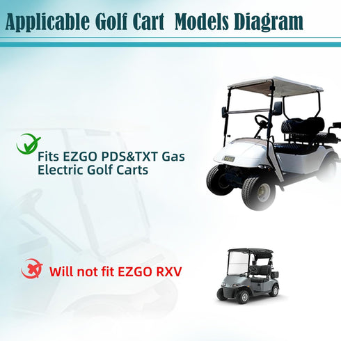Golf Cart Rear Leaf Spring Bushing Kits with Screw Nut, Suitable for EZGO PDS & TXT Gas and Electric