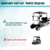 Golf Cart Rear Leaf Spring Bushing Kits with Screw Nut, Suitable for EZGO PDS & TXT Gas and Electric