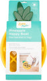 ZippyPaws Happy Bowl, Slow Feed Dog Bowl, Up to 10x Slower Eating, Dishwasher Safe, Non-Slip Pineapple
