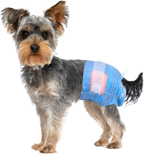 Pet Soft Dog Diapers Female, Disposable Dog Diapers, Cat Diaper for Female Cats, 8pcs Small