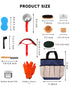 HAPPYER 13 Set Horse Grooming Kit Piece, Complete Horse Brushes & Grooming Supplies with Organizer Bag, Curry Comb