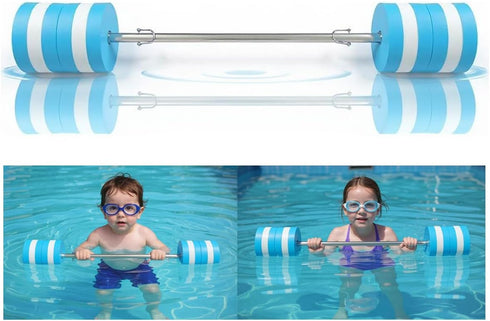 Pure Compression Aqua Pool Barbell for Swim Lesson Fitness Exercise Equipment -Foam Pool Weights