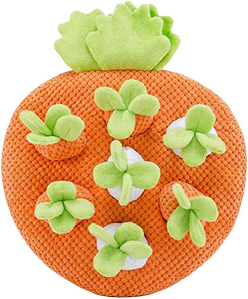 Leefasy Funny Carrot Toys 7 Hole Interactive Toys Decor for Indoor Cats Puppy