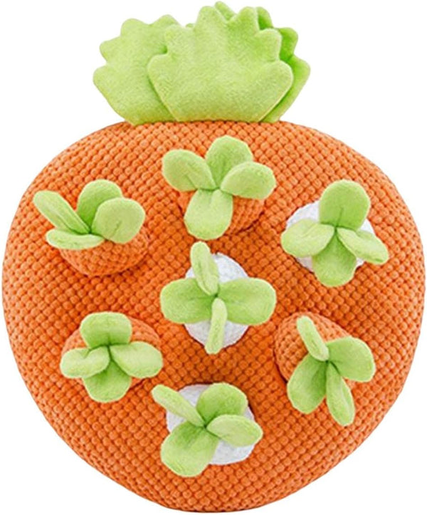 Leefasy Funny Carrot Toys 7 Hole Interactive Toys Decor for Indoor Cats Puppy