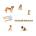 Professional Metal Dog Grooming Comb - 3 PCS Wooden Handled Pet Comb for Dogs and Cats, Removes Tangles and Dematting