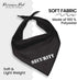 Parisian Pet Quirky Dog Bandana – ‘Security’ Printed Tie-On Neck Kerchief for Dogs, Cats, Puppies – Medium Size