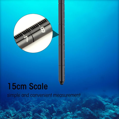 VBESTLIFE 34Cm Diving Stick Pointer Aluminum Scuba Noise Maker Stick Rod Pointer Lobster Tickle Stick with Parachute