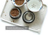 Hoki Found Large Silicone Pet Food Mats Tray - Non-Slip Waterproof Dog Cat Feeding Mat in Cream Brown