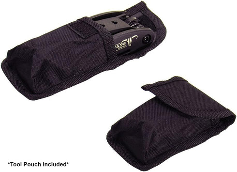 Pit Posse PP2828 Folding Metric Repair Tool Set Kit - Portable Multi Functional Motorcycle Bike Bicycle Cycling
