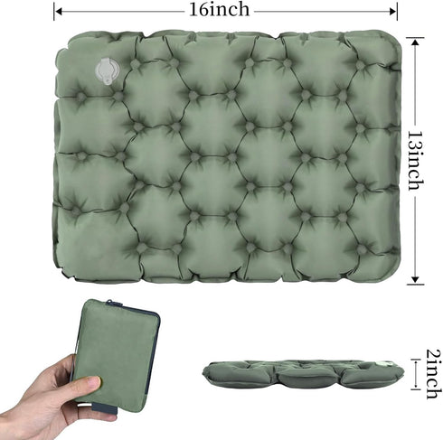 TxufrDo Lnflatable Cushion Portable Air Sitting Pad for Stadium Camping Travel Office Lightweight Waterproof Design