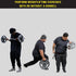 HulkFit Cast Iron Weight Plate 1 inch & 2 inch with Multi-Grip Handles, Enamel Coated for Barbells - Grey