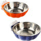 Fhiny Crate Dog Bowl, Removable Stainless Steel Pet Cage Bowl for Cat, Puppy, Ferret, Birds, Guinea Pigs (2 Pack)