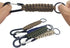 SENHAI 5 Pcs Paracord Keychains with Carabiner, Braided Lanyard Hook Clip for Outdoor Camping & Hiking
