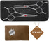 4.5" Dog Grooming Scissors 2 pcs - Curved Scissors for Dog Grooming and Thinning Shears for Small Dog Cat Face Paw
