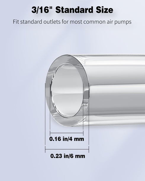 Pawfly 13 Feet Aquarium Airline Tubing, Kink-Resistant Pure PVC Hose for Fish Tank Air Pump