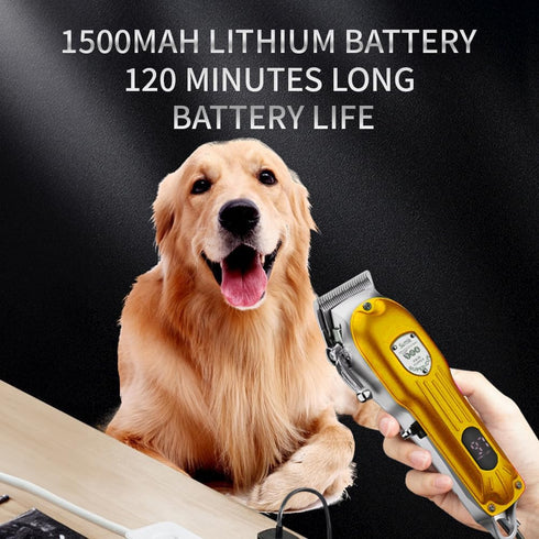 Generic Trimmer, 7000 Dog High Power RPM Rechargeable Shaver with Stainless Steel Blade for Thick Coat Dogs