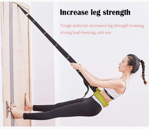 Yoga Fitness Stretching Strap for Door Flexibility, Improve Leg Waist Back Flexibility, Back Bend Assist Trainer