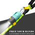 Dog Poop Bags Holder with LED Flashlight, 15 Crystal Blue Bags and 3 LR44 Batteries