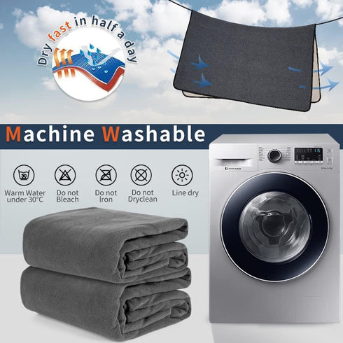 48x36 inch Washable Pee Pads for Dogs, Extra Large Reusable Dog Pee Pad, Waterproof Pet Mat, Dog Playpen Mats for Puppy