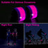 LED Safety Wristband Lights - 2 Pack Rechargeable High Visibility Glow Bracelets for Kids, Night Cycling, Jogging