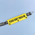 Funny Dog Leash Sleeve, Please Don't Touch Me Wrap Sleeve Alert Tag, Pet Birthday Gift (Please Don't Touch-YE Sleeve)