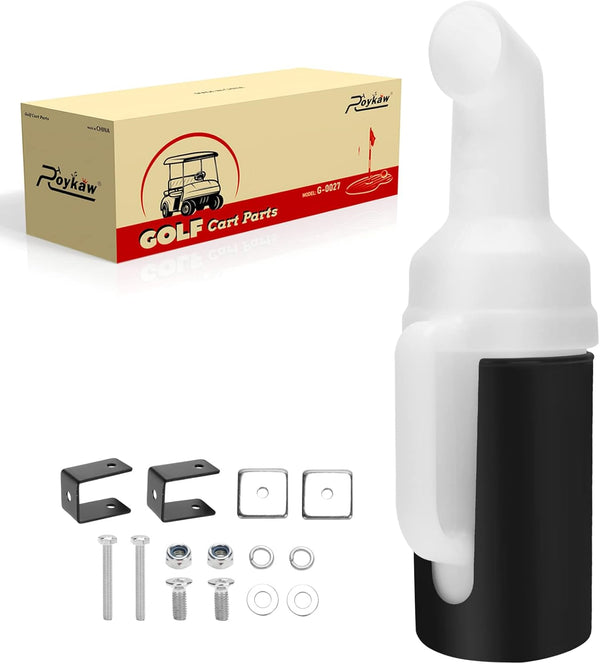 Roykaw Golf Cart Sand Bottle with Holder, Compatible with EZGO Club Car Yamaha, Divot Filler Sand & Seed Bottle