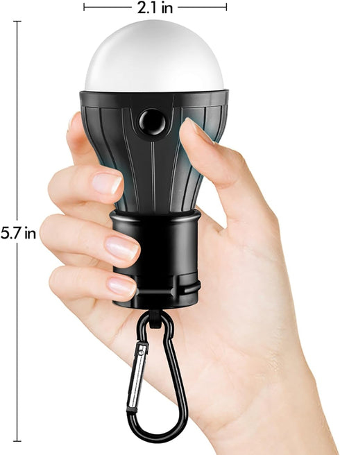 FLY2SKY Tent Lamp Portable LED Lights, 4 Packs Hook Hurricane Emergency Lights for Camping, Hiking, Backpacking