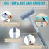 4 in 1 Pet Hair Remover Tool, 17-Inch Long Handle Brush for Deep Cleaning Carpet, Couch, Furniture