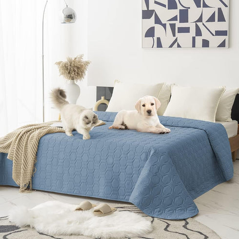 Waterproof Anti-Slip Dog Bed Cover and Pet Blanket Sofa Mat, Incontinence Mattress Protectors for Most Pets, 68x82