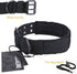 OneTigris Military Adjustable Dog Collar with Metal D Ring & Buckle, 2 Sizes (Black, L)