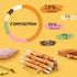 (20 10.6 oz) ASMPET Dog Treats Chews, Chicken Wrapped Rawhide Sticks Dog Snacks for Training Rewards pcs