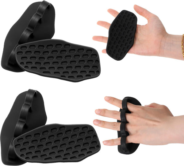 Elegaperma 4pcs Weight Grip, Workout Grips, Rubber Gym Grip, Anti-Slip Weightlifting Grips for