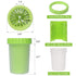 Dog Paw Cleaner - 2 In 1 Portable Silicone Pet Cleaning Brush for Dogs with Muddy Paws, Dog Foot Cleaner Large Green