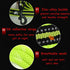 Creation Core Reflective Dog Leash Green, Durable Padded Strap for Puppy, 6.5Ft Long, 0.8" Wide