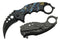 SZCO Supplies 300539-BL Dragon Liner Lock Curved Blade Folding Karambit Knife, Blue, 7" Length