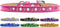 Dog Ice Cream Collar for Puppy and Pet, Pink with Pearl & Pink Crystal Rimsets, Size 16