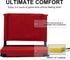 FZGhome 3 (1, 17"W 11.2"D 15.2"H) Stadium Seats with Back Support for Bleachers Portable Padded Folding Bleacher Chairs