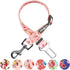 Blueberry Pet Spring Scent Inspired Floral Rose Adjustable Dog Seat Belt Tether, Durable Safety for Dogs Cats