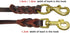 Leather Braided Dog Leash, 5 ft by 1/2 in (160cm 1.2cm), Brown Latigo Leather for Training & Walking
