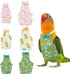 SUPERFINDINGS 6Pcs Bird Diaper Reusable Parrot Nappy with Washable Waterproof Cute Urine