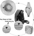 woogwin Waterproof Bucket Rain Hat - Quick Dry Packable Boonie Sun Hat with Chin Strap for UV Protection